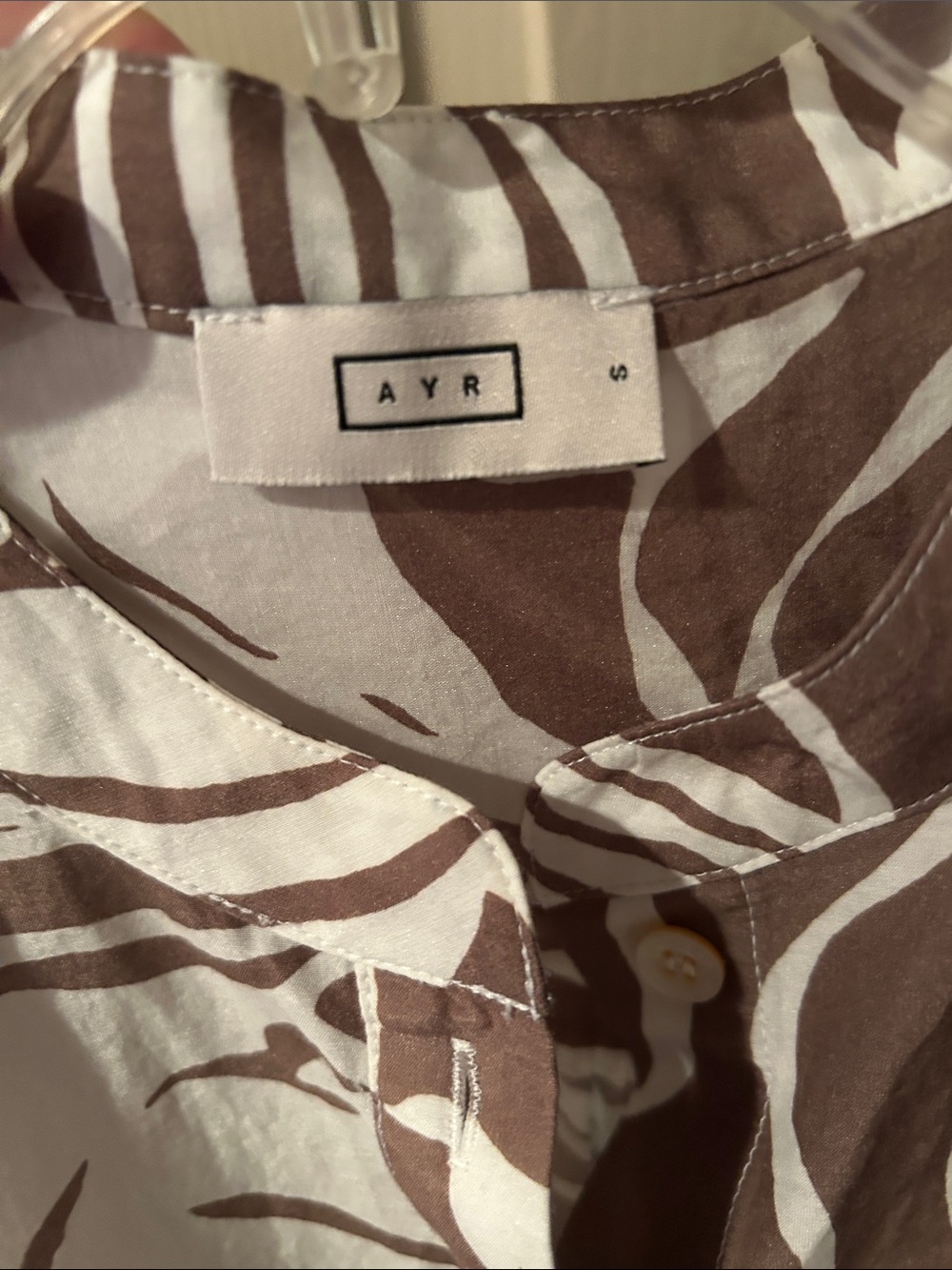 AYR Taupe and White Floral Midi Dress - Picture 2 of 5